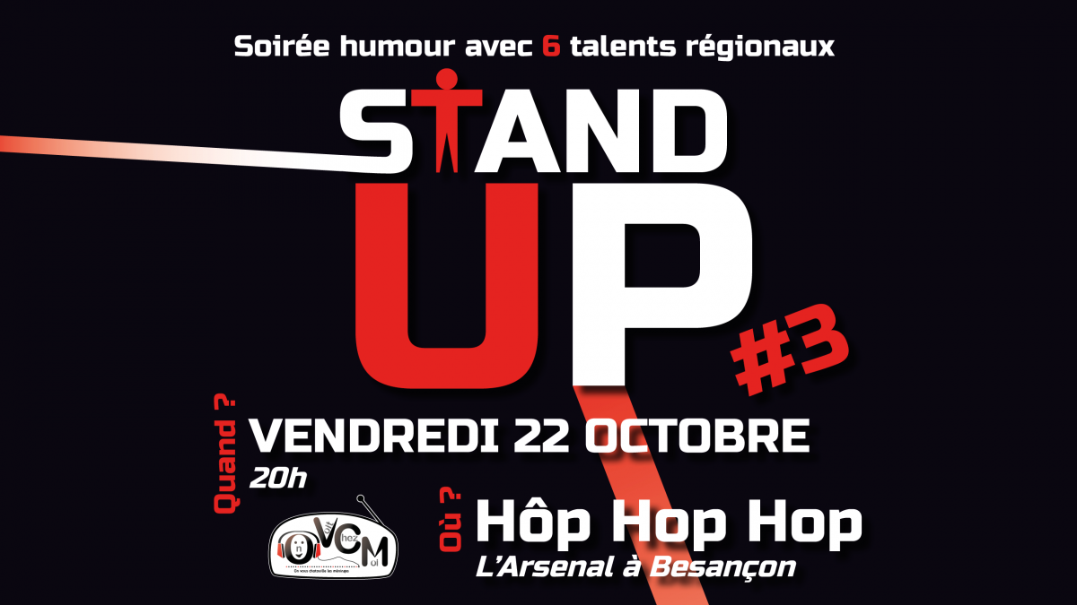 Grande soirée stand-up du 22/10/2021 par OVCM à Hôp Hop Hop